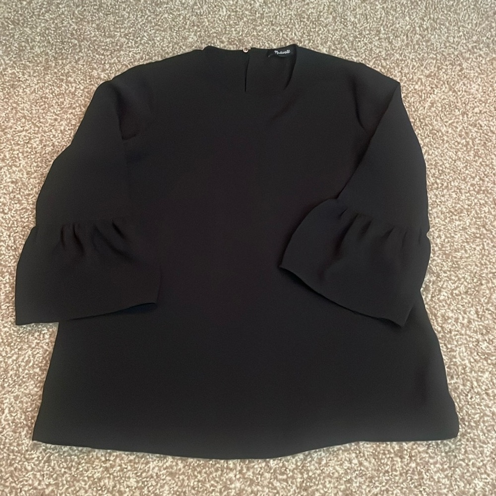 Madewell Flare 7/8 Sleeve Blouse